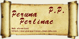 Peruna Perlinac vizit kartica